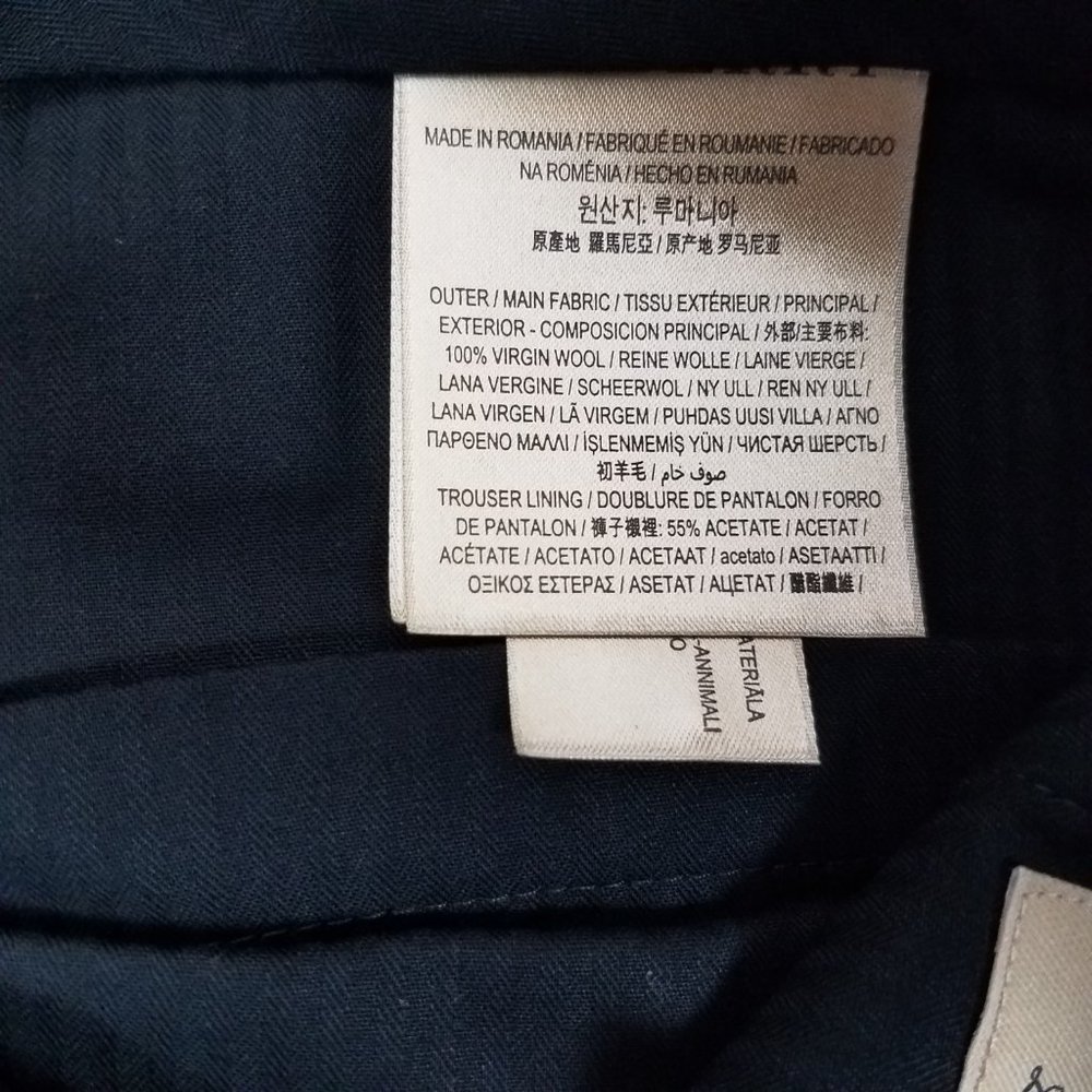 Burberry Men's 40 Soho Tartan Plaid Straight Leg Trousers Pants in Blue/Green - Picture 10 of 16